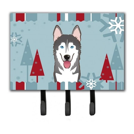 Carolines Treasures Winter Holiday Alaskan Malamute Leash and Key Holder BB1714TH68