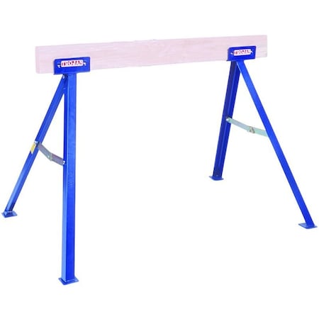 Qual-Craft Sawhorse, 35 in H, Steel, Blue TS35