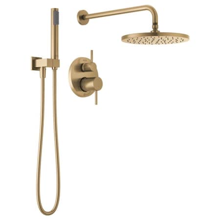 Delta Modern: Monitor 14 Series Shower with Raincan, Hand Shower & Rough Valve 342702-CZ