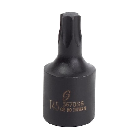 Sunex 3/8 in Drive T45 Star Impact Socket 3670S6