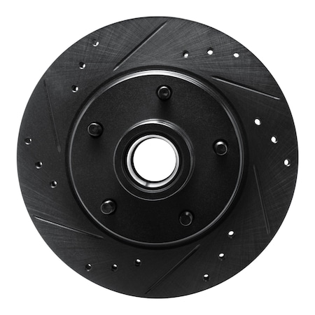 Dynamic Friction Co DFC Brake Rotor - Drilled and Slotted - Black 633-47013L