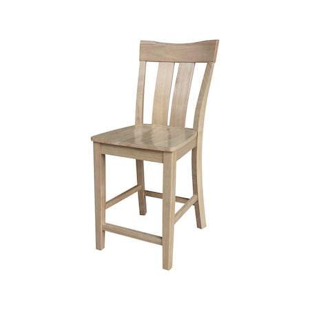 Whitewood Industries Solid Wood Ava Counter Height Stool - 24in Seat Height, Honey S97-132