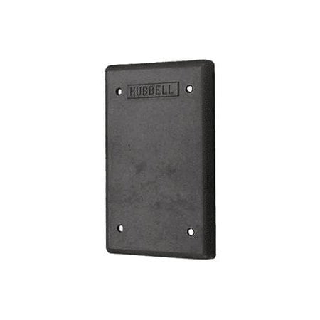 Hubbell 1-Gang Gray Non-Metallic Deep Weatherproof Box, (3) 3/4 in Hubs HBL6087