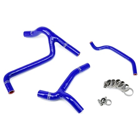 Hps Performance High Temp Reinforced Silicone Radiator Coolant Hose Kit, Blue,  57-1243-BLUE
