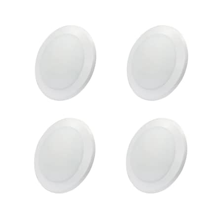 Energetic Lighting 5/6 in. LED Disk Light 1100 Lumens 15W 5CCT Selectable Dimmable Surface Mnt Ceiling Disc Light, 4PK E1DLD6-92750-4P