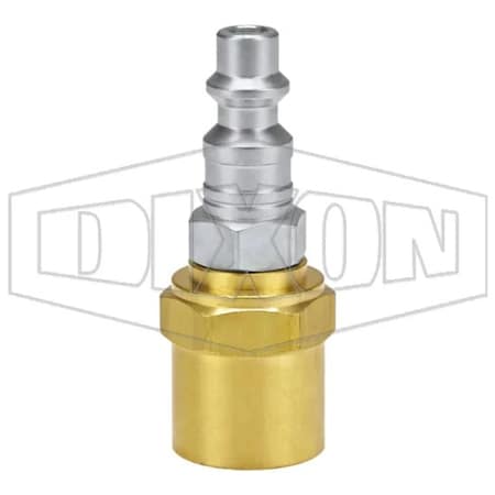 Dixon DF Series Industrial Quick Disconnect Pneumatic Reusable Plug, 1/4 in Nominal, 500 psi Pressure, Ste D2H2