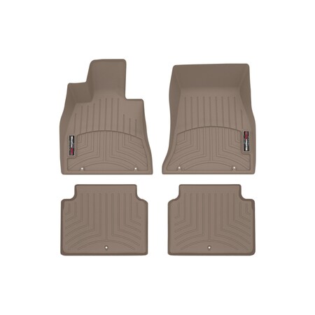 Weathertech Tan, Front and Rear Floorliners 451659-1-2