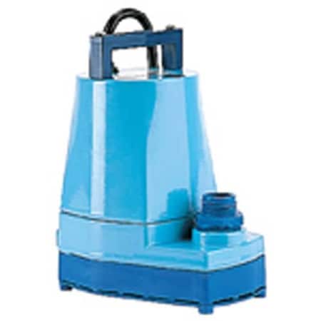 Little Giant Little Submersible Utility Pump, 1200 GPH Flow Rate, 1 in FNPT Outlet, 1 ph, 1/6 hp 505000