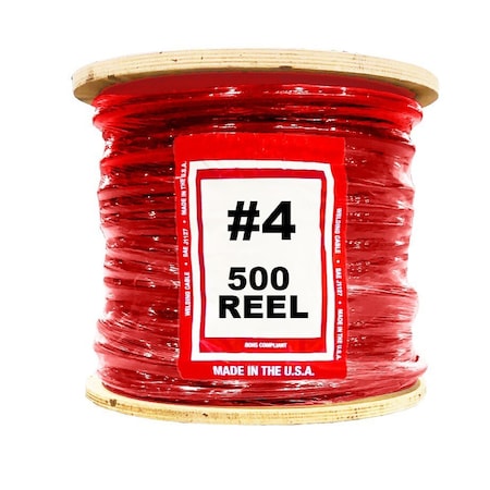 Xtrweld Select XTRweld Cable Select, Red 600V, No 4 AWG, 500 Feet, 500PK WCSN4R-500