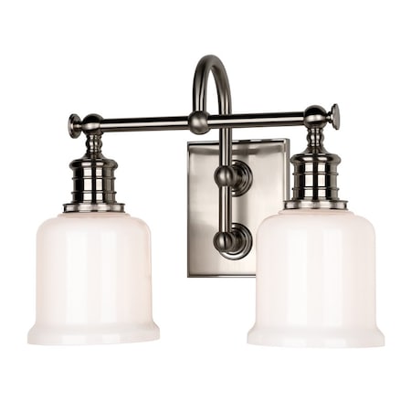Hudson Valley Lighting Keswick 2 Light Bath And Vanity 13.5 In. Satin Nickel 1972-SN