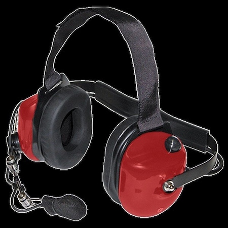 Klein Electronics Titan High Noise Headset with Mechanical Boom, Red TITAN-RED