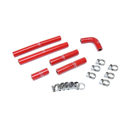 Hps Performance High Temp Reinforced Silicone Heater Coolant Hose Kit, Red, 57-1638-RED