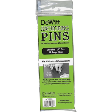 Dewitt 6'' L.x1'' W. 11 Ga. Steel Landscape Anchor Pins, 12PK APRC