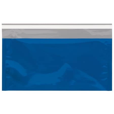 Bsc Preferred 6 1/4 x 10 1/4'' Blue Metallic Glamour Mailers, 250PK GFM0610B