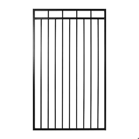 Nuvo Iron 45in Wx68in H Benitoite Gate, 48in W Opening, Self Close Hardware w/Double Side Handle and 2x2 Hinges IBG04568