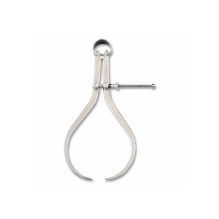 Starrett 79 Series Outside Caliper, 8 in, Yankee Spring, Solid Nut, Flat Leg 681-50368