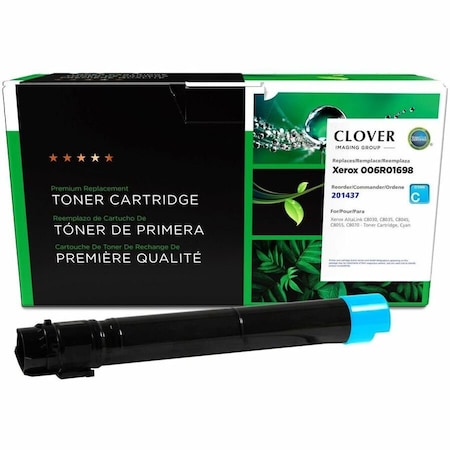 Cig Clover Imaging Remanufactured Cyan Toner Cartridge for Xerox 006R01698 201437