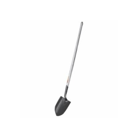 Ridgid Shovels, 11 1/2 in X 8 5/8 in Round Point Blade, 47 in White Ash Long Handle 632-52300