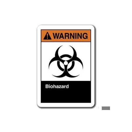 Signmission 10 in Height, Plastic, ANSI-710WS Biohazard, ANSI-710WS Biohazard ANSI-710WS Biohazard