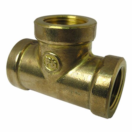 Dendesigns 0.5 in. Female Pipe Brass Tee DE574926
