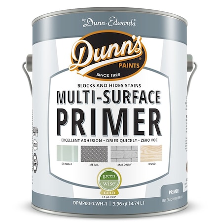 Dunn-Edwards 1 Gal Dunn-Edwards DPMP00-0-WH-1 White Dunn's Paints Interior/Exterior Multi-Surface Primer DPVA00-0-WH-5