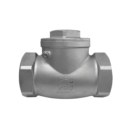 Discover 3 in. Stainless Steel Swing Check Valve 102653