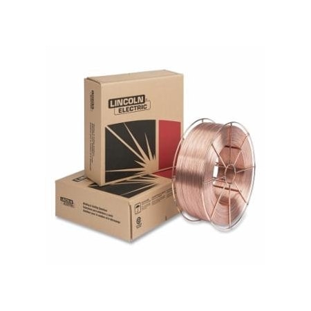 Lincoln Electric SuperArc LA-90, MIG Wire, 0.045 in dia, 44 lb Steel Spool, Copper Coated Low Alloy, 44PK 897-EDS30776