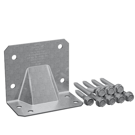 Simpson Strong-Tie HGA Hurricane Tie Kit, 3 ft L, 3-1/2 in W, Steel, Galvanized, Fastening Method: Screw HGA10KT