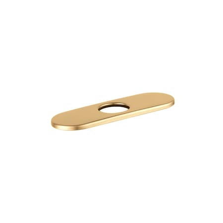 Hansgrohe E&S Accessories Base Plate for Contemporary Single-Hole Faucets, 6" in Brushed Gold Optic 06490250