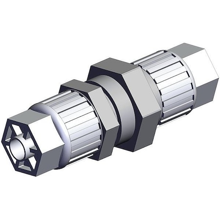 Smc High Purity Tube Fitting, Union, PFA LQ3P2A