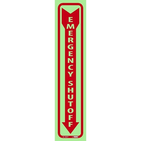 Nmc Emergency Shut Off Sign, GL181P GL181P