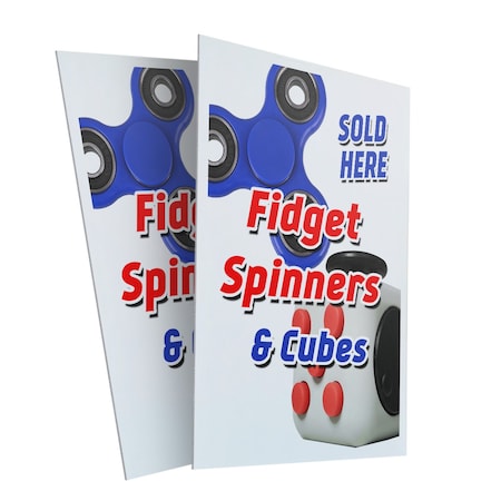 Signmission Fidget Spinners & Cubes, Plastic Signs Only 24 Inch x 36 Inch, Corrugated Plastic, 2PK CSB-2436-2PACK-Fidget Spinners & Cubes