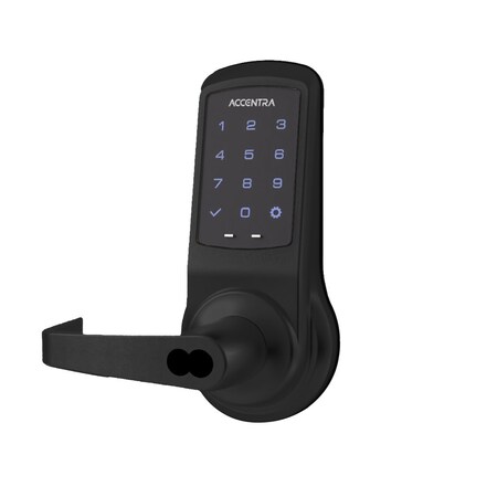 Yale Touchscreen Keypad No Radio, SFIC Prep - Less Core, Augusta Lever, Black Suede Powder Coat B-AU-NTB623-NR BSP