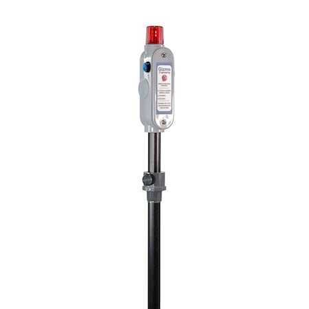 Gizmo Engineering Drum Alarm Low Level 1/2 in Black polypropylene pipe, Lithium battery, Alarm, Adjustable DLK-PP-05G