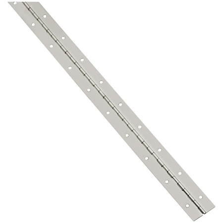 National Hardware Steel 1-1/16'' x 30'' Nickel Continuous Hinge N148-221