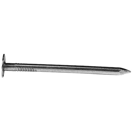 Pro-Fit Roofing Nail, 2 in L, 6D, Steel, Electro Galvanized Finish, 11 ga 132135