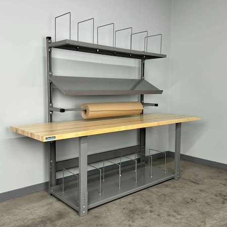 Stackbin Packing Work Bench, 96" W, 1000 lb. 4-8XPACK-4M-VB