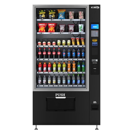 Koolmore Refrigerated Snack and Drink Vending Machine with 60 Slots and Bill Acceptor in Black KM-VMR-40-B KM-VMR-40-B