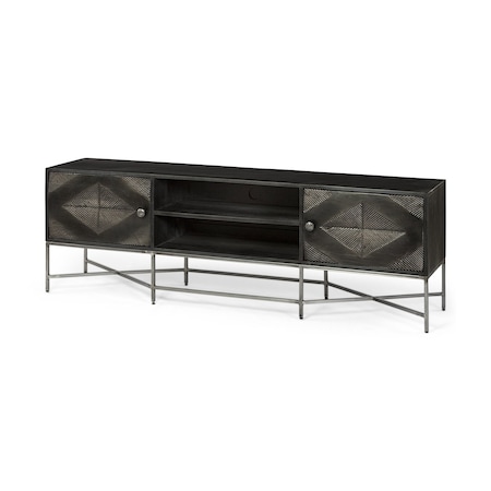Homeroots 16in Dark Brown Solid Wood Console Table 380227