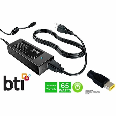 Battery Technology BTI 20V 65W AC ADAPTER FOR LENOVO THINKCENTRE M70Q, M75N, M90N, M60E, M60Q, M70Q, M8 4X21J81436-BTI