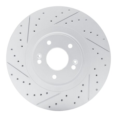 Dynamic Friction Co DFC Geoperformance Rotor - Drilled and Slotted 830-21044L