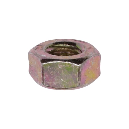 Auveco Grade 8 Hex Nut 1/4in-20 Zinc Yellow, 100PK 15640