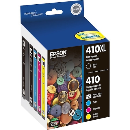 Epson 410 Claria PHC Blk Color Combo T410XLBCS