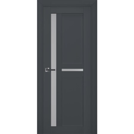 Sartodoors Interior Solid French Door Frosted Glass 30x84 Solid Core Modern Interior VEREGIO7288ID-ANT-3084