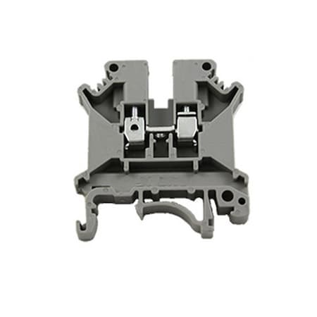 Automation Systems Interconnect 2 wire Economy Terminal Block, Feed Through Terminal Block, 30 Amp, 600V, 30 to 10 AWG, 6.2mm Wide, 50PK ASI011328