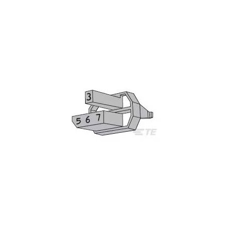 Te Connectivity AGASTAT Connector Accessory Code Key Glass Filled Polyami 1-100526-4