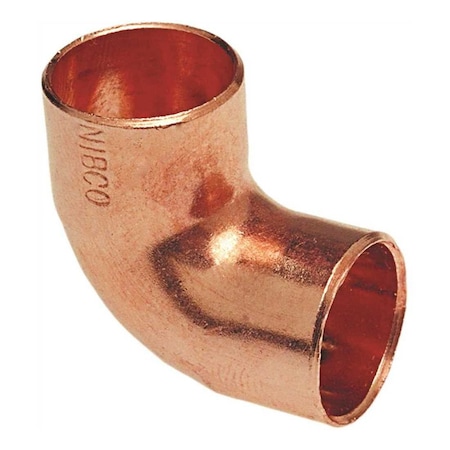 Nibco 1/2 in. Copper Pressure Cup x Cup 90 Degree Elbow Fitting I60712