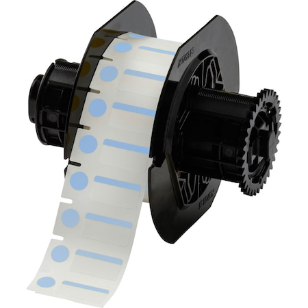 Brady Color Polyester Vial and Tube Labels 0.5in H x 1in W x 0.375in Dia Blue, WT 1500/RL B33-250-494-BL