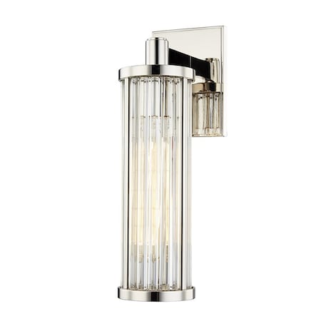 Hudson Valley Lighting Marley 1 Light Wall Sconce 4.5 In. Polished Nickel 9121-PN