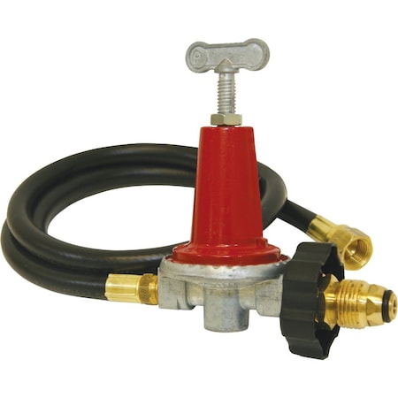 Bayou Classic 48'' Thermoplastic High Pressure LP Hose & Adjustable Regulator 5HPR-40